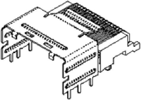 MOLEX 757830140 375 pcs iPass I/O Surface Mount Receptacle, Right-Angle, Internal Assembly with