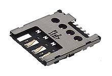 MOLEX 786463001 1500 pcs micro-SIM Card Socket without Detect Switch, 1.45mm Height, Push-Pull