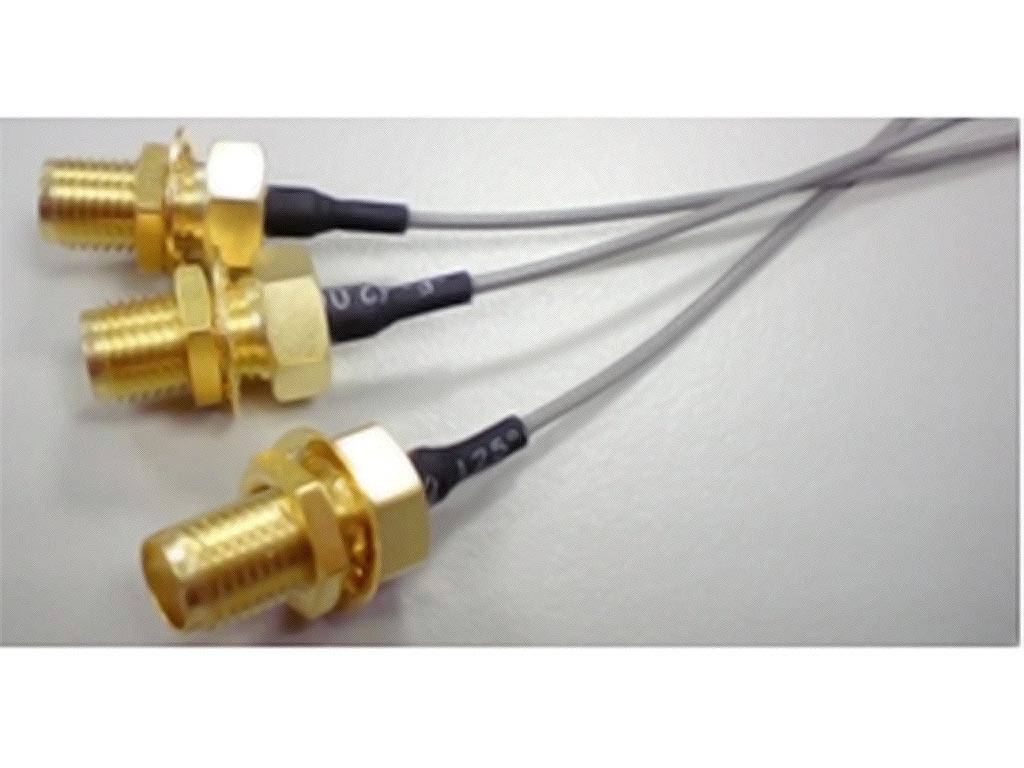 MOLEX 897613412 SMA Jack-to-MCRF Plug Assembly, 1.13mm Cable Diameter, Length 100.00mm, 50 Ohms