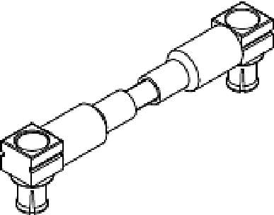 MOLEX 897616133 MCX Right-Angle Plug-to-MCX Right-Angle Plug Assembly, RG-316 Cable, Length 152