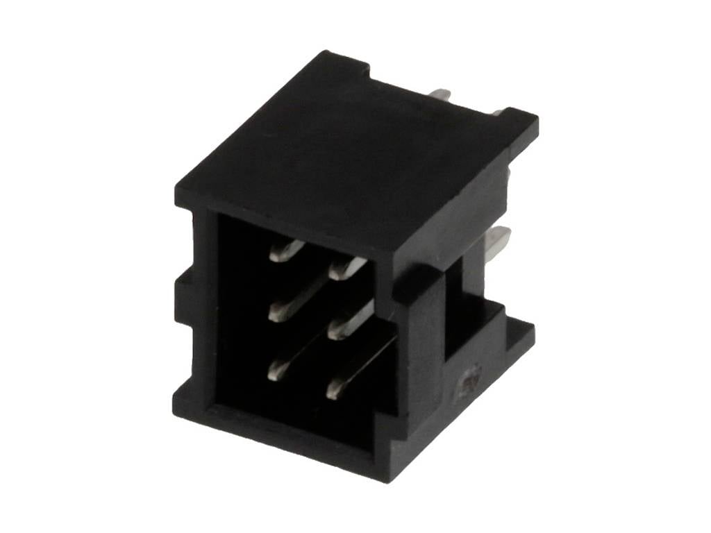 MOLEX 901301106 C-Grid III Header, Dual Row, Vertical, Shrouded, Fully Loaded, 6 Circuits, Blac