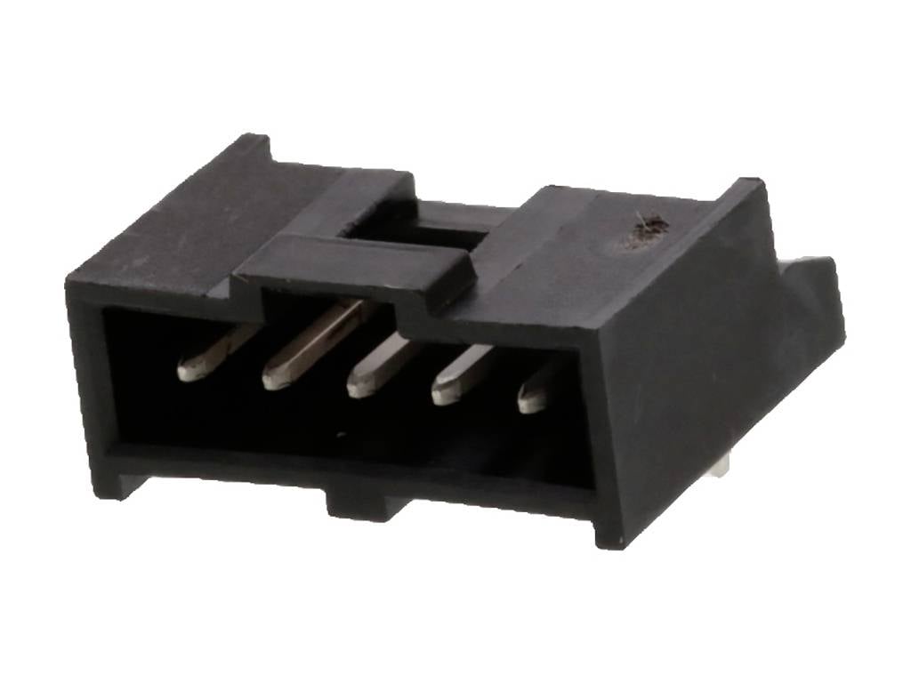 MOLEX 901362105 C-Grid III Header, Single Row, Right-Angle, Shrouded, 5 Circuits, 4µm Tin/Lead