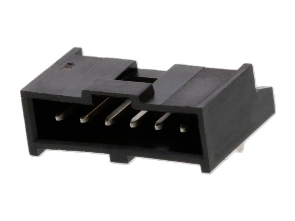 MOLEX 901362106 C-Grid III Header, Single Row, Right-Angle, Shrouded, 6 Circuits, 4µm Tin/Lead