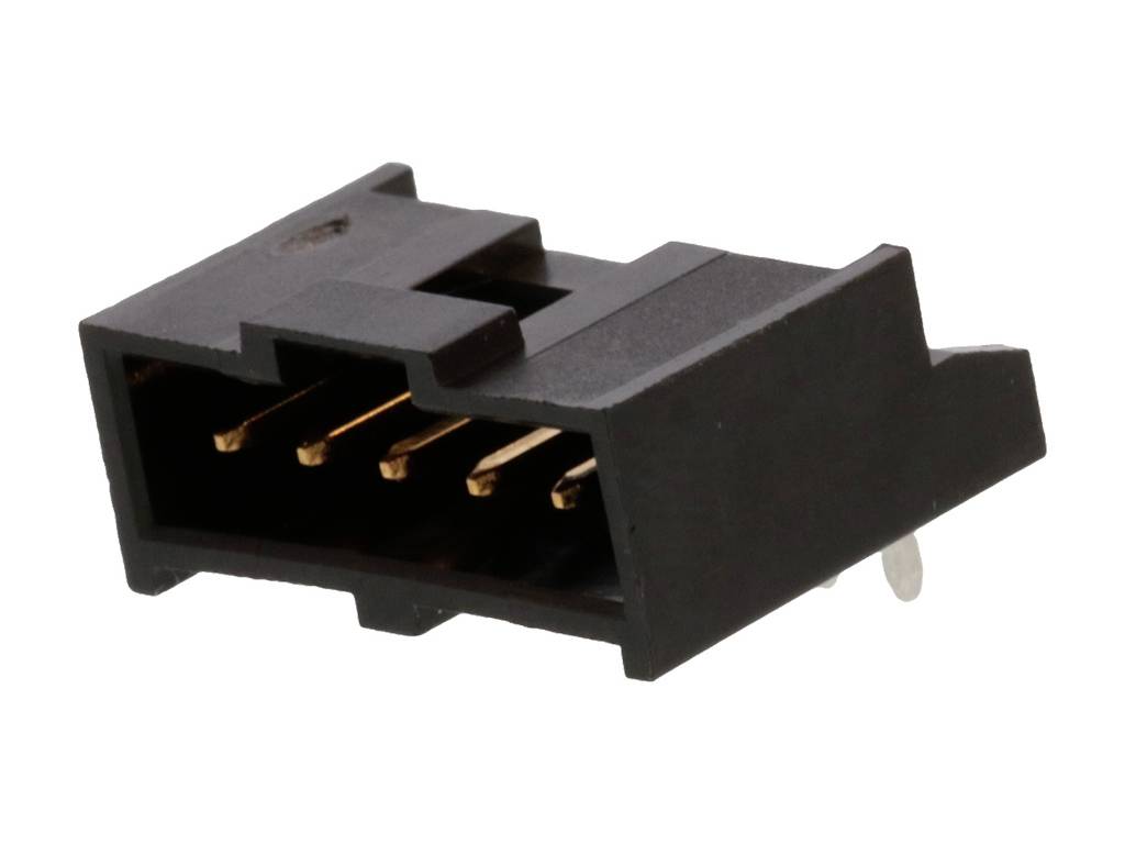 MOLEX 901362205 C-Grid III Header, Single Row, Right-Angle, Shrouded, 5 Circuits, 0.38µm Gold (