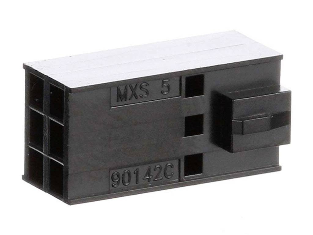 MOLEX 901420006 2.54mm Pitch C-Grid III Crimp Housing Dual Row, 6 Circuits, Black