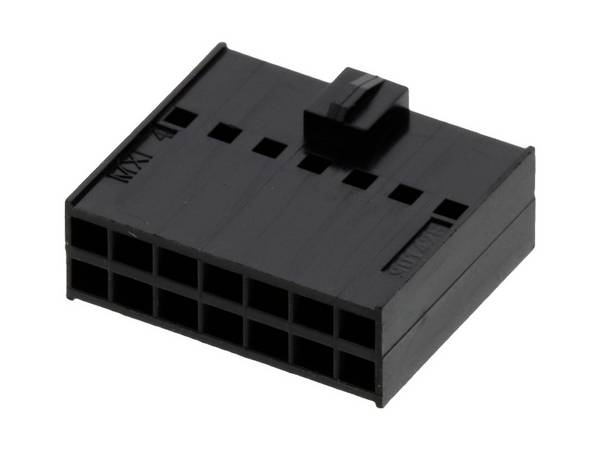 Molex Buchsengehäuse-Kabel  Polzahl Gesamt 14 Rastermaß: 2.54 mm 901420014 1 St. Bag