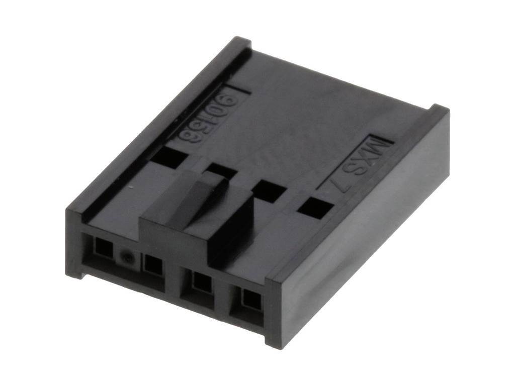 MOLEX 901560144 2.54mm Pitch C-Grid III Crimp Housing Single Row, 4 Circuits, Black