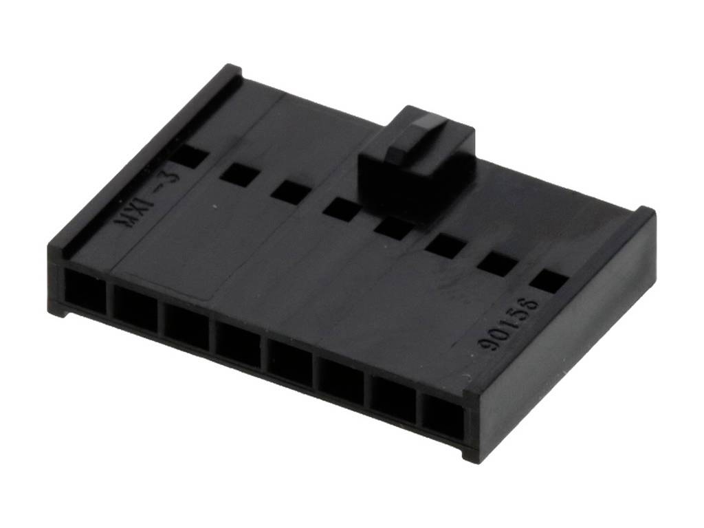 MOLEX 901560148 2.54mm Pitch C-Grid III Crimp Housing Single Row, 8 Circuits, Black