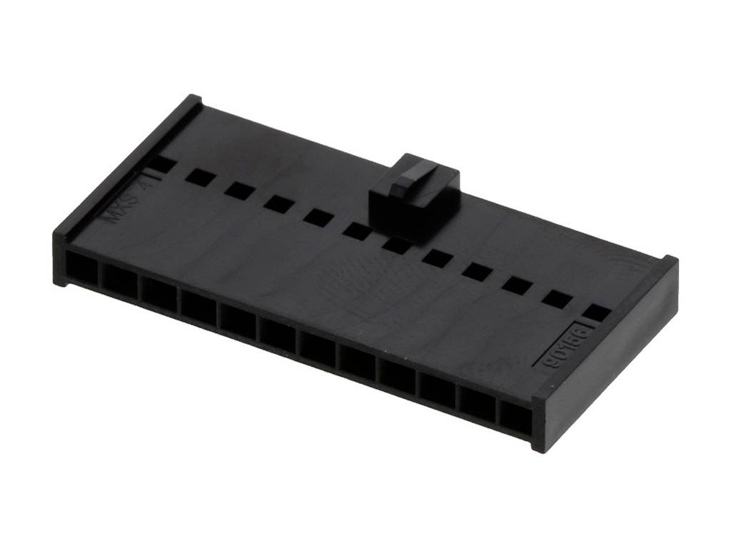 MOLEX 901560152 2.54mm Pitch C-Grid III Crimp Housing Single Row, 12 Circuits, Black