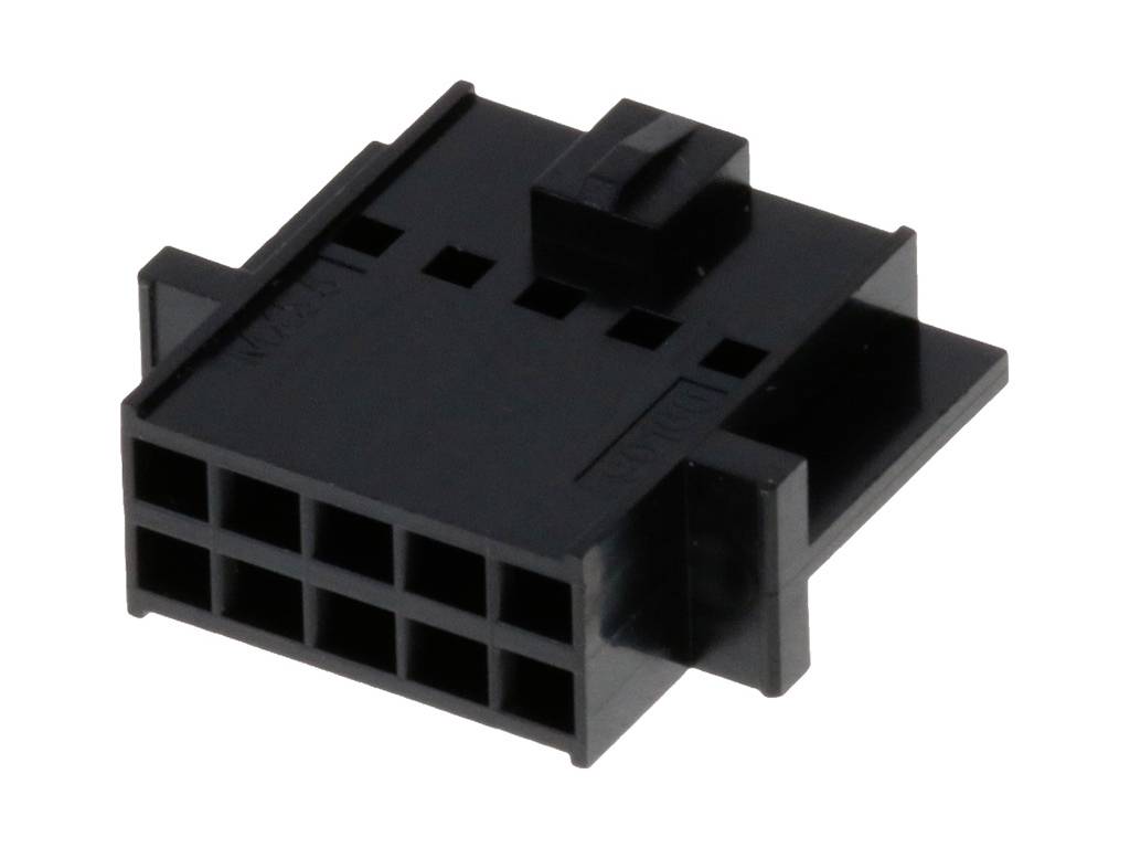 MOLEX 901600110 2.54mm Pitch C-Grid III Crimp Housing Dual Row, 10 Circuits, Black