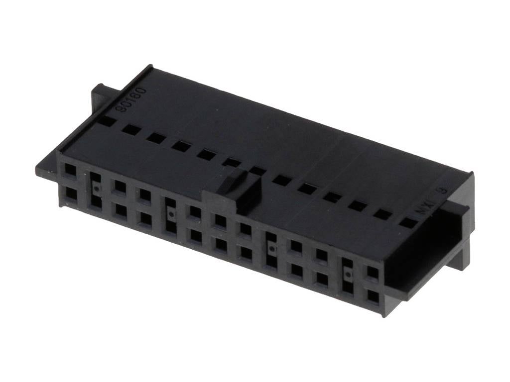 MOLEX 901600126 2.54mm Pitch C-Grid III Crimp Housing Dual Row, 26 Circuits, Black