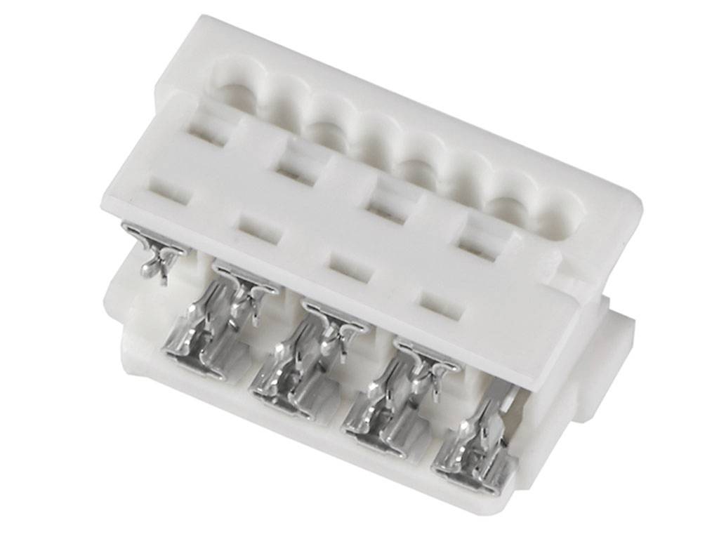 MOLEX 903270308 Picoflex PF-50, Low Profile, IDT Receptacle, 8 Circuits, White, Tin (Sn) Plated