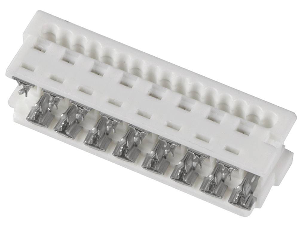 MOLEX 903270316 Picoflex PF-50, Low Profile, IDT Receptacle, 16 Circuits, White, Tin (Sn) Plate