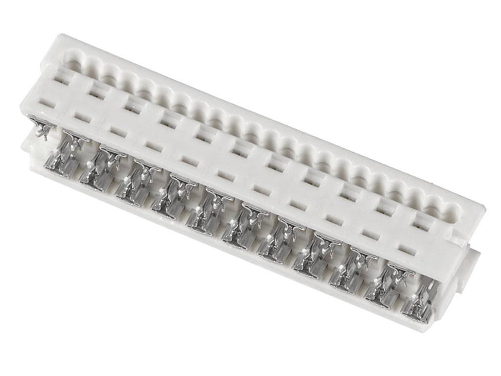 MOLEX 903270322 Picoflex PF-50, Low Profile, IDT Receptacle, 22 Circuits, White, Tin (Sn) Plate