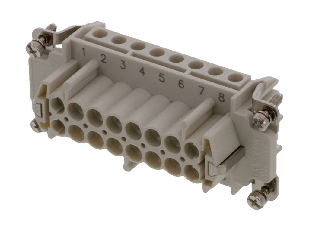 MOLEX 936010263 GWconnect Screw Terminal Insert, Female, 16-Pole, 16A, Numbered 1-16, with Wire