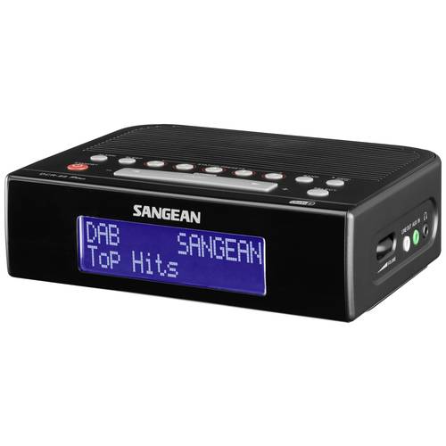 Sangean DCR-89+ Radiowecker DAB+, UKW AUX, USB Weckfunktion Schwarz
