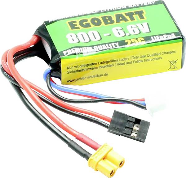 Pichler Modellbau Modellbau-Akkupack (LiFe) 6.6 V 800 mAh Zellen-Zahl: 2 25 C Softcase JR, XT30