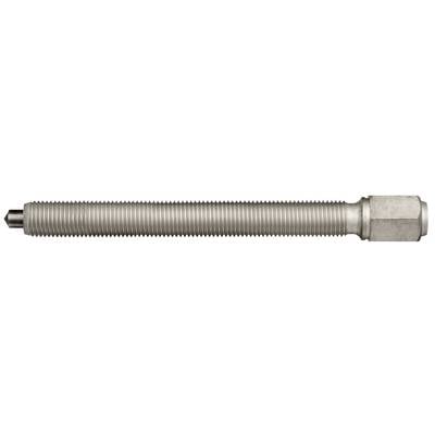 Metallschraube mit sechseckigem Kopf und durchgehendem Gewinde.