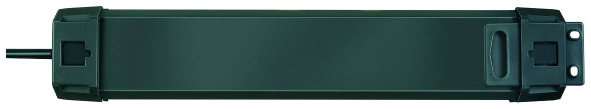 Ein rechteckiges, grünes Kunststoffgehäuse mit einem Kabelanschluss links und zwei Befestigungslöchern rechts.