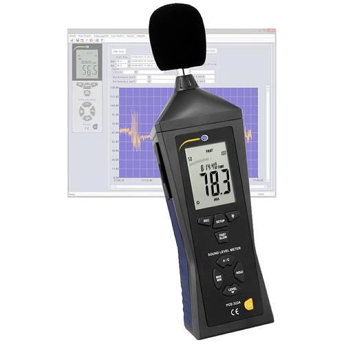 Thumbnail - PCE Instruments Schallpegelmessgerät PCE-322A 30.. 130 dB Auflösung 0,1 dB Fr. 31,5 Hz..8 kHz Klasse II Speicher USB
