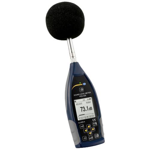 Thumbnail - PCE Instruments Schallpegelmesser PCE-428 Genauigkeitsklasse 2 25...136 dbA 20 Hz...12,5 kHz inkl. 1/1 Oktavband