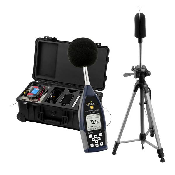 PCE Instruments PCE-428-EKIT Schallpegelmesser 25 - 136 db(A) 20 HZ - 12,5 kHz 1/1 Oktavband inklusive