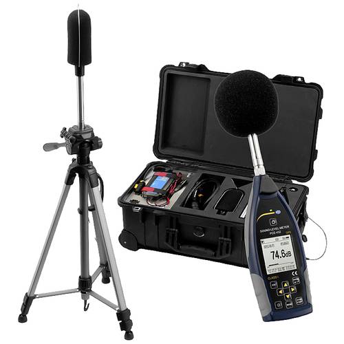 PCE Instruments PCE-432-EKIT Schallpegelmesser mit GPS 22 - 136 db(A) 3 Hz - 20 kHz Genauigkeit Klasse 1