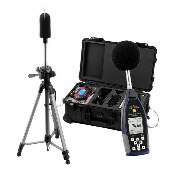 PCE Instruments PCE-432-EKIT Schallpegelmesser mit GPS 22 … 136 db(A) 3 Hz … 20 kHz Genauigkeit Klasse 1