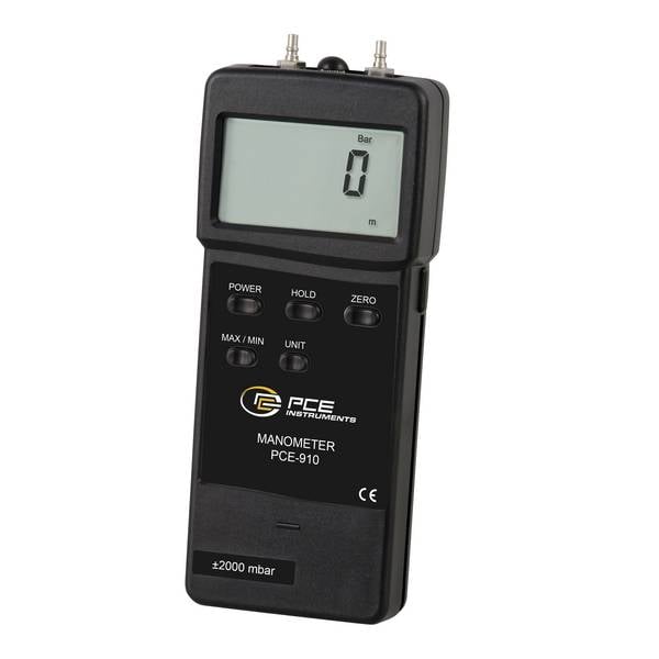 PCE Instruments Druckmessgerät PCE-917 |±7000 mbar | Genauigkeit ±2 % | Wiederholbarkeit ±1 % | Messfolge 0,8 s| RS-232