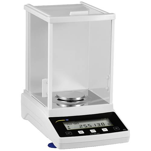 PCE Instruments Analysenwaage PCE-ABT 220L Wägebereich 220 g Wiegefläche Ø 80 mm verbaute Libelle Windschutz RS232