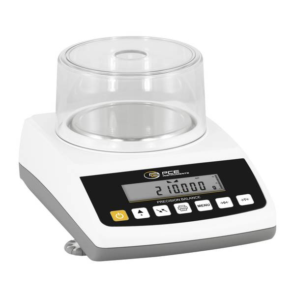 PCE Instruments Präzisionswaage PCE-BT 200 Wägebereich 210 g |Ablesbarkeit 0,001 g |Wägefläche Ø 115 mm |kalibrierfähig