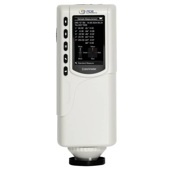 PCE Instruments Farbmessgerät PCE-CSM 5 |CIE LAB |XYZ |LCh |RGB |LUV |wechselbare Messaufsätze |Ø 4 mm |Ø 8 mm