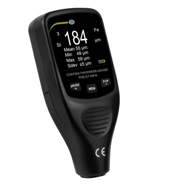 PCE Instruments Materialdickenmessgerät PCE-CT 26FN | 0 ... 1250 µm | Genauigkeit: ±(3 % + 2 µm) oder ±(3 % + 0,1 mils)