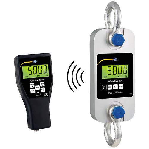PCE Instruments Zugmesslasche PCE-DDM 5 5.000 kg PEAK batteriebetrieben Fernanzeige Schäkel Summierfunktion