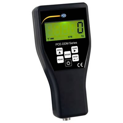 Tragbares digitales Drehmomentmessgerät mit LCD-Display zeigt „0" an und Tasten mit den Bezeichnungen ZERO, TARE, PEAK, MODE, ENTER zum Messen von Drehmoment in kg.