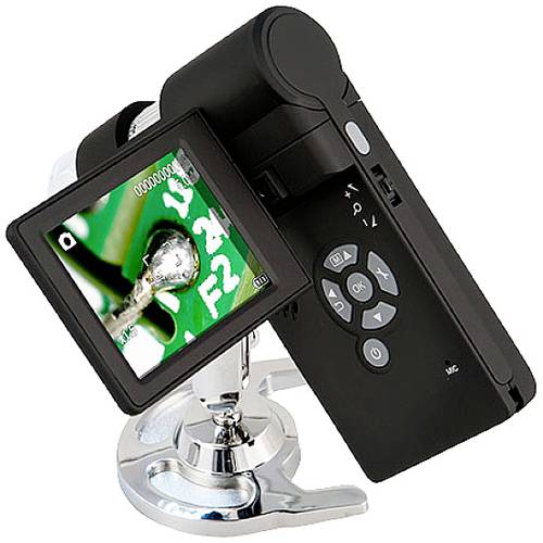 PCE Instruments Mikroskop PCE-DHM 10 5-facher Zoom 7,62 cm (3‘‘) TFT Farbdisplay CMOS-Bildsensor 5,0 Mega Pixel