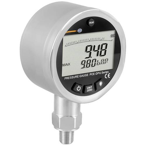 Thumbnail - PCE Instruments Druckmessgerät PCE-DPG 10 Wasser & Gase 1,4 NPT Gewindeanschluss 2,5 Ansprechzeit < 50 ms digital