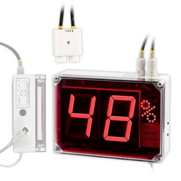 PCE Instruments Großanzeige PCE-G1A mit Analogausgang |60 °C |Feuchtigkeit 10 … 95 % r.F. |Großanzeige |externer Sensor