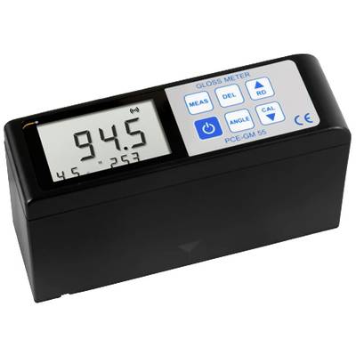 PCE Instruments Glanzmessgerät PCE-GM 55 |0…200 Glanzeinheiten |Messwinkel 20° |45° |75° |Mittel- & Hochglanz |Software