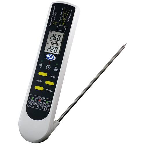 Thumbnail - PCE Instruments Infrarotthermometer PCE-IR 100 berührungslos -33 ... +220 °C kontaktierend -55 ... +330°C HACCP IP65