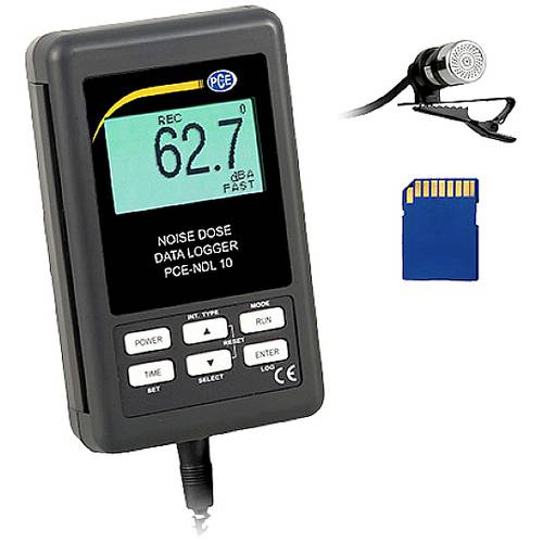 Thumbnail - PCE Instruments Schallpegelmesser PCE-NDL 10 mit Datenlogger Frequenz A+C Intervall 1-3600 s SD-Kartenslot USB