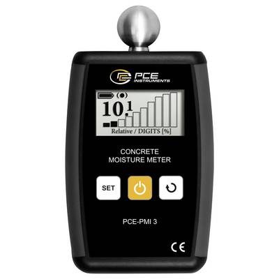PCE Instruments Betonfeuchtemessgerät, Modell PCE-PMI 3, zeigt eine relative Feuchtemessung von 10,1% auf seinem Display.
