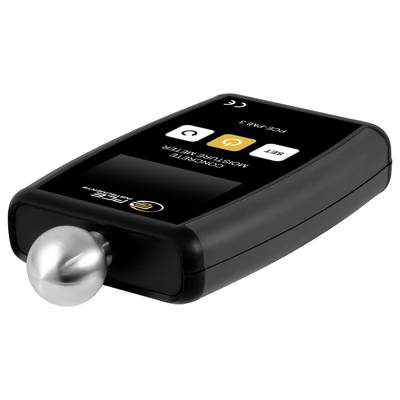 Tragbares Pulsoximeter mit Fingerclip und Display mit „SET"- und „STOP"-Tasten, das zur Überwachung der Sauerstoffsättigung und der Pulsfrequenz verwendet wird.
