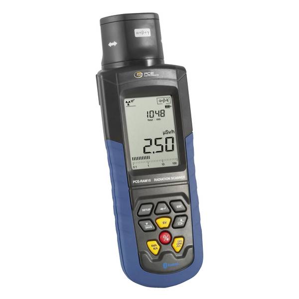PCE Instruments Geigerzähler PCE-RAM 10 α-, β- γ- & Röntgenstrahlung |hohe Genauigkeit |Speicher |Bluetooth |Software