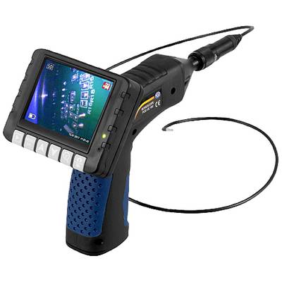 Inspektionskamera mit Farbdisplay und flexiblem Kabel, geeignet zur Untersuchung schwer zugänglicher Bereiche.