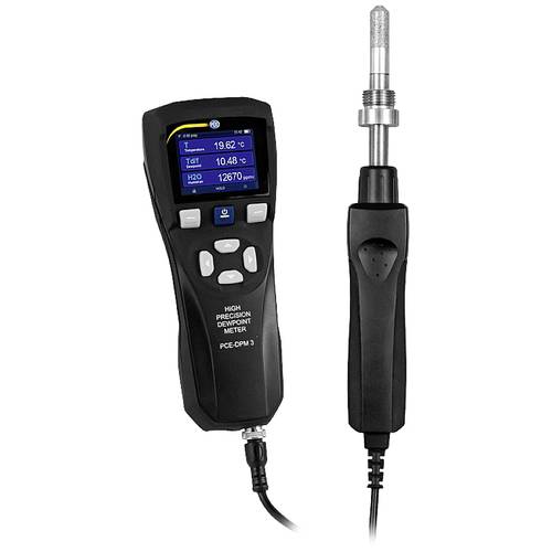PCE Instruments Taupunktmessgerät PCE-DPM 3 Druckluftleitung Inline-Messung Messgröße 50.000Dat CSV Export H2O ppm °C rF