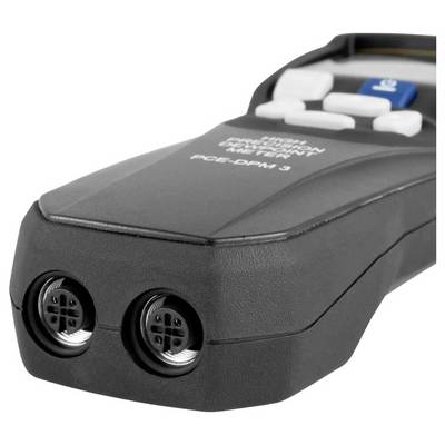 Tragbarer schwarzer Elektrostecker-Tester mit zwei runden Buchseanschlüssen und Tasten oben.