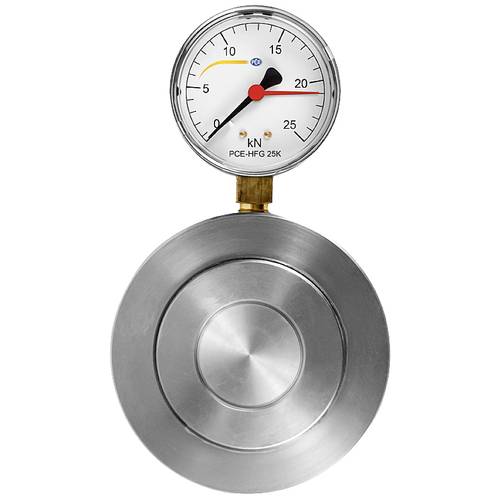 Thumbnail - PCE Instruments PCE-HFG 25K Hydraulische Kraftmessdose mit Befestigungsbohrungen 27 mm große Ringöffnung rostfr. Stahl