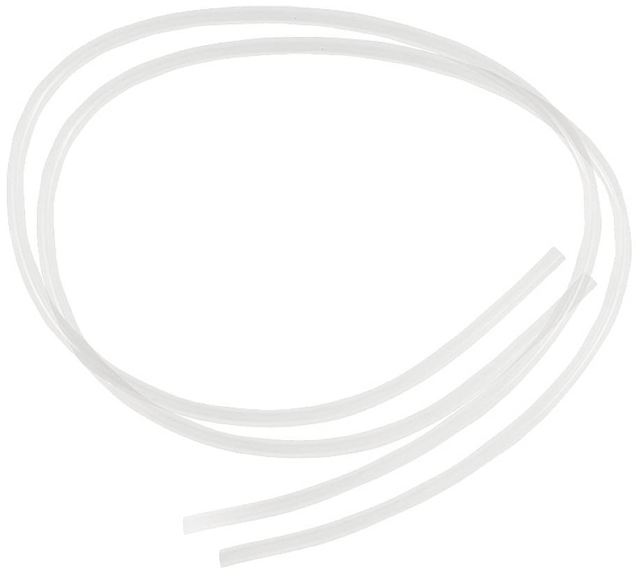 Durchsichtige Kunststoffschläuche, die in Form von zwei geschwungenen Linien angeordnet sind.