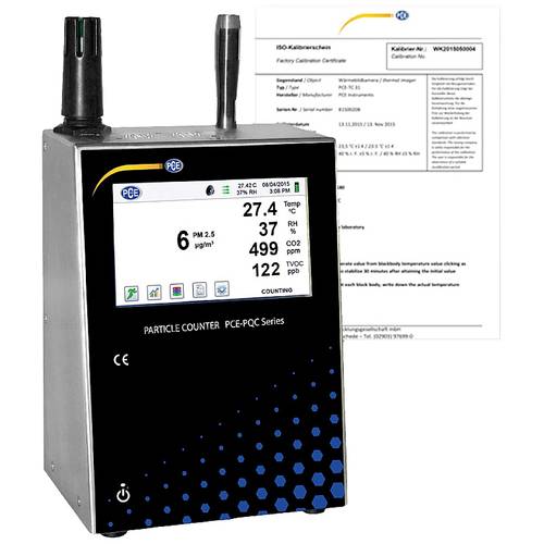 Partikelzähler PCE-PQC 23EU 6 Partikel-Größen werkskalibriert